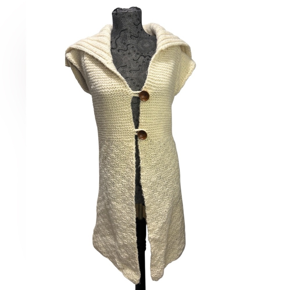 Free People wool cap sleeved short sleeved Cardigan size XS - Picture 2 of 10